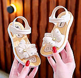 Сандалі з метеликом для дівчаток, босоніжки для дівчинки розмір 34 (21,3), фото 3