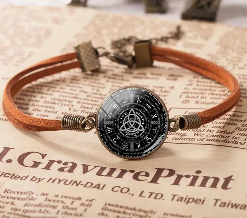 Браслет Трікветр язичеське колесо Віккан Sigil  амулет, фото 1