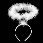 Німб ангела дитячий білий, діаметр 16 см, висота 30 см