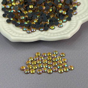 10г- Термоклейові стрази (dmc Китай) SS16 (4мм) - Crystal жовтый AB