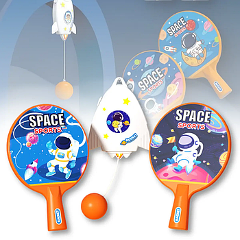 Дитячий ігровий набір 2 в 1 для тенісу та пінг-понгу з підвісним тренажером