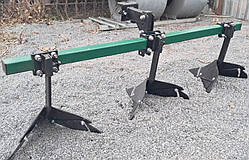 Підгортальник трьохрядний (потрійний) для мототрактора, із кріпленнями