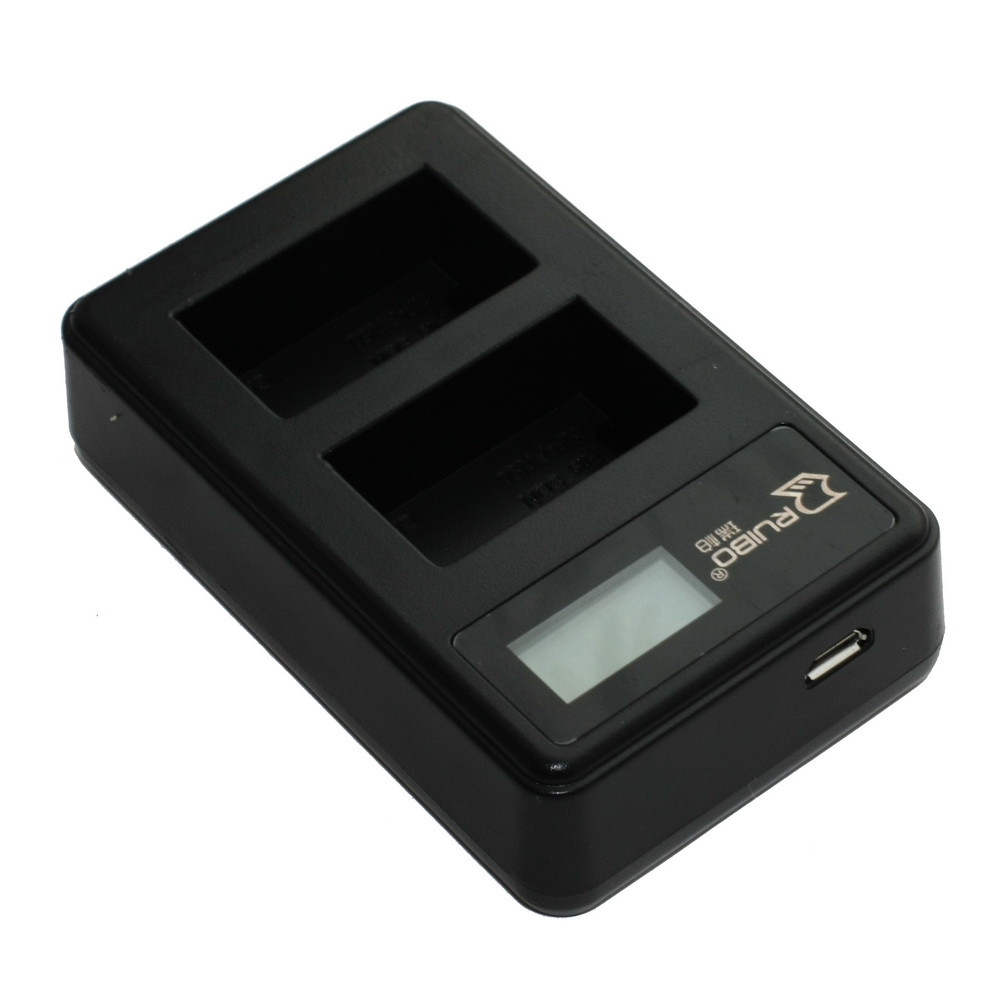 Зарядний пристрій Ruibo LCD USB для двох акумуляторів Sony NP-FW50