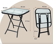 Садовий стіл Costway Kontrast розкладний, фото 5