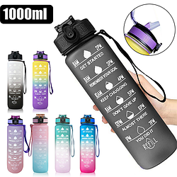 Бутилка з таймером для води Refill C-Black 1000 мл