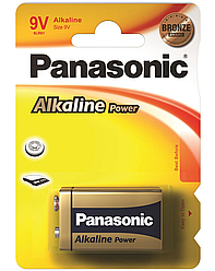 Батарейка Panasonic Крона 6F22, 9V, Алюмінієва