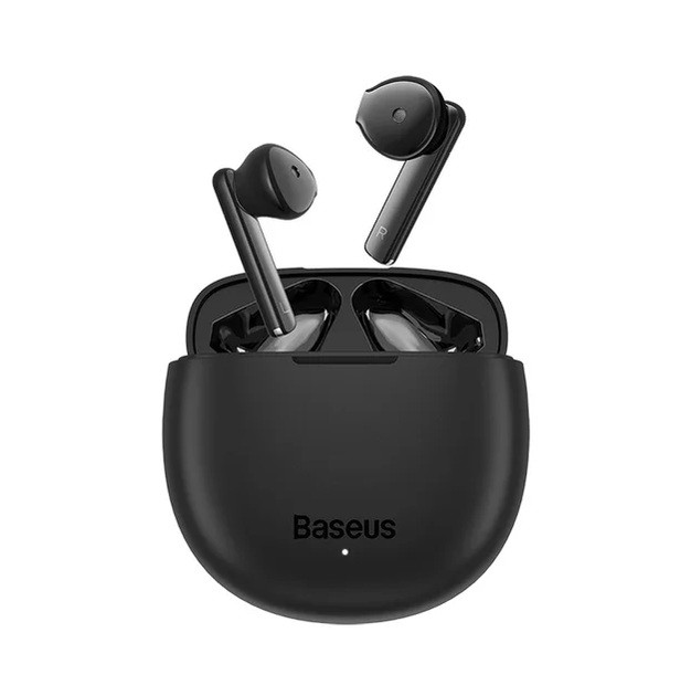 Бездротові навушники Baseus Bowie W2i TWS чорні з мікрофоном, Bluetooth 5.3, ENC шумозаглушення, до 35 годин роботи