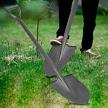 Садова посилена сталева лопата з металевою ручкою 100см 1662 (JS)