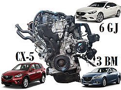 Двигун для Mazda CX-5 Mazda 6 GJ Mazda 3 BM SH 2.2 Twin Turbo в зібраному з Японії