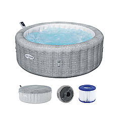 Надувне джакузі-СПА аеромасаж 6 місць, фільтр-насос Lay-Z-Spa Bali, Bestway 6001N, 196 х 71 см 980 л, фото 4