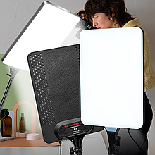 Портативна професійна студійна лампа-прожектор з регулюванням яскравості та температури Fill Light RL-24 LED