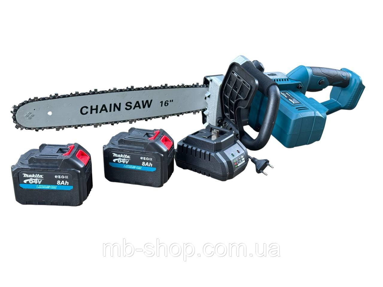 Акумуляторна ланцюгова пила Makita DUC  355HN 64V  6Ah шина 45 см, фото 1