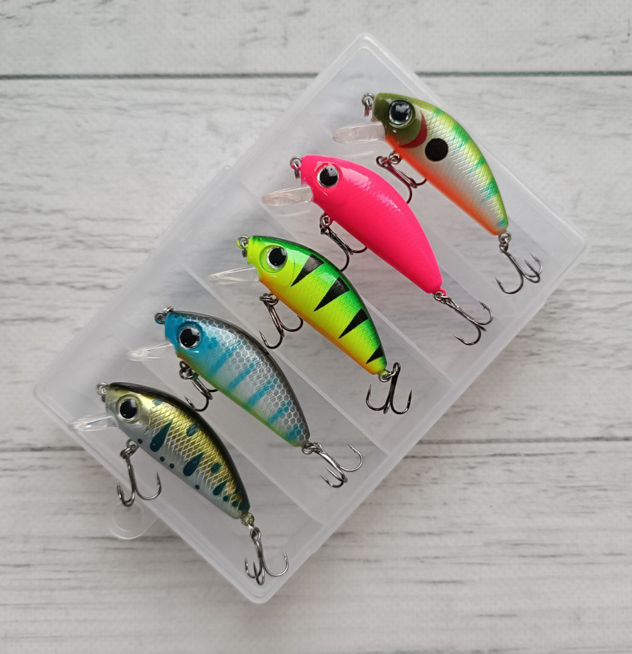 Набір Воблерів Columbia L-MINNOW 44S 5.5гр 5шт в коробці