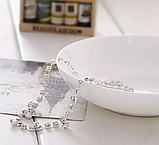 Браслет на ногу з підвісками кристалами з камінням стрази, фото 4