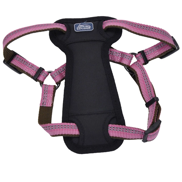 Coastal K9 Explorer Harness світловідбивна шлея з нагрудником для собак 2.3-4.5кг Рожевий