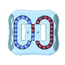 Інтелектуальна гра Magic Bean Cube 1688-1 розвиваюча головоломка-лабіринт 2-в-1, розмір 11×10 см, Синій (YAB), фото 3