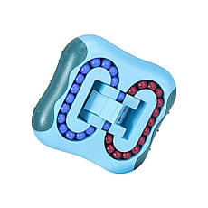 Інтелектуальна гра Magic Bean Cube 1688-1 розвиваюча головоломка-лабіринт 2-в-1, розмір 11×10 см, Синій (YAB), фото 4