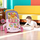 Ходунки-каталка з розвивальним центром Рожеві, фото 2