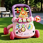 Ходунки-каталка з розвивальним центром Рожеві, фото 4