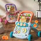 Ходунки-каталка з розвивальним центром Рожеві, фото 8