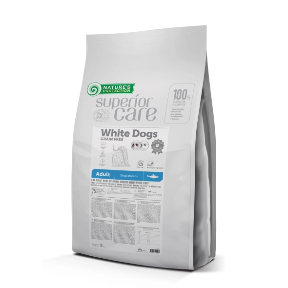 Сухий корм для собак Nature's Protection (Нейчерс Протекшен) Superior Care White Dog GF Adult Small Breeds з оселедцем 10 кг