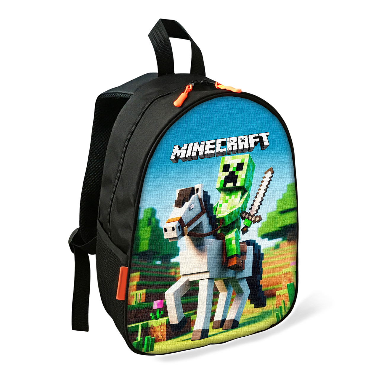 Рюкзак Minecraft Кріпер дитячий шкільний/міський 34х27х13 см для хлопчика (2757), фото 1