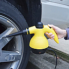 Пароочисник ручний на 350 мл, 1000 Вт, з насадками Steam Cleaner DF-A001/Відпарювач із функцією парочищення, фото 6