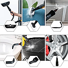 Пароочисник ручний на 350 мл, 1000 Вт, з насадками Steam Cleaner DF-A001/Відпарювач із функцією парочищення, фото 7