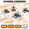Конструктор трансформер 4 В 1 машинка на радіокеруванні MOLD KING technicque 8051 всюдихід, робот 604 деталі STEM, фото 3