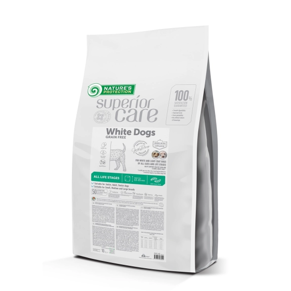 Сухий корм для собак Nature's Protection (Нейчерс Протекшен) Superior Care White Dog GF Insect Life Stages з білком комах 10 кг, фото 1