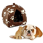 М'який флісовий будиночок для тварин Коричневий, фото 2