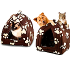 М'який флісовий будиночок для тварин Коричневий, фото 3