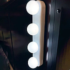 Світлодіодна лампа-підсвітка для дзеркала на присосках Studio Glow, на батарейках, фото 4