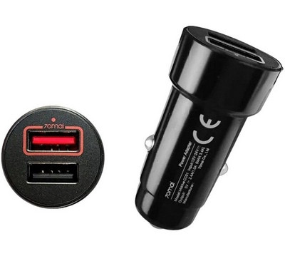 Xiaomi 70mai, адаптер для відеореєстратора 70MAI, A500S, A510, A200, A800S, A810, M300, D07, S500 Midrive CC01 QC 3.0, фото 1