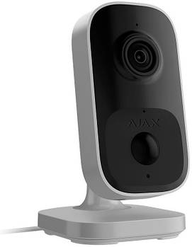 Камера відеоспостереження Ajax IndoorCam, внутрішня, 4мп, 110° вертикальний 60° горизонтальний, іч 8м, штучний інтелект, wi-fi,