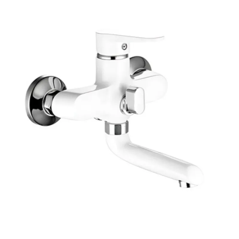 Змішувач для ванни Mixxus Elvis 009 (EURO) WHITE (MI6585), фото 1