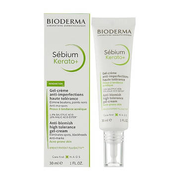 Крем-гель для проблемної шкіри Bioderma Sebium Kerato+ Gel-Cream