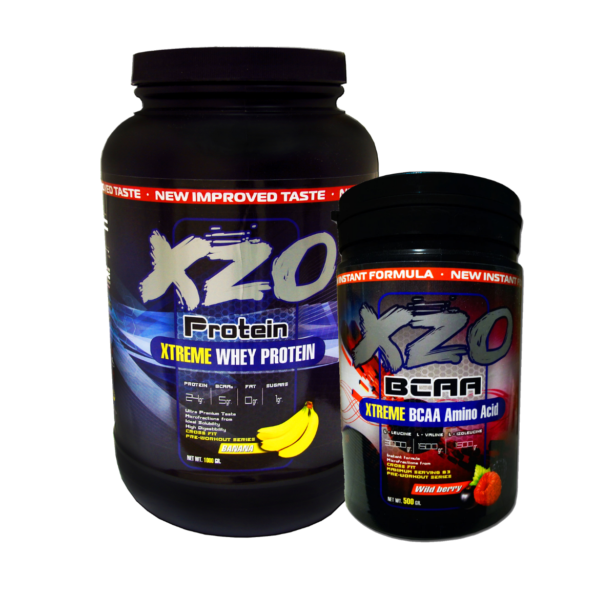 Протеїн Xtreme Whey Protein XZO Nutrition 1 кг смак Банан + Амінокислоти Xtreme BCAA 2:1:1 0,5 кг, фото 1