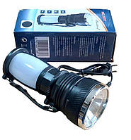 Ліхтар із яскравою лампою SMD кемпінговий, акумулятор 1000 мАг, сонячна панель, Power Bank