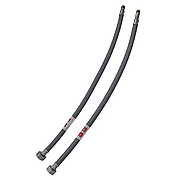 Гнучка підводка Zerix ZHN-02-F1/2"xM10-100 (нейлонова обплетення, гайки неірж) (пара) (ZX5160)