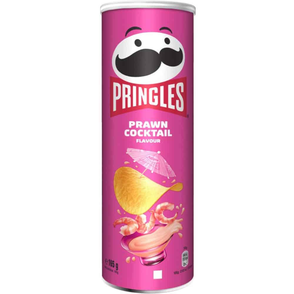 Чипси Pringles Hot зі смаком креветок (Prawn Cocktail) 165г