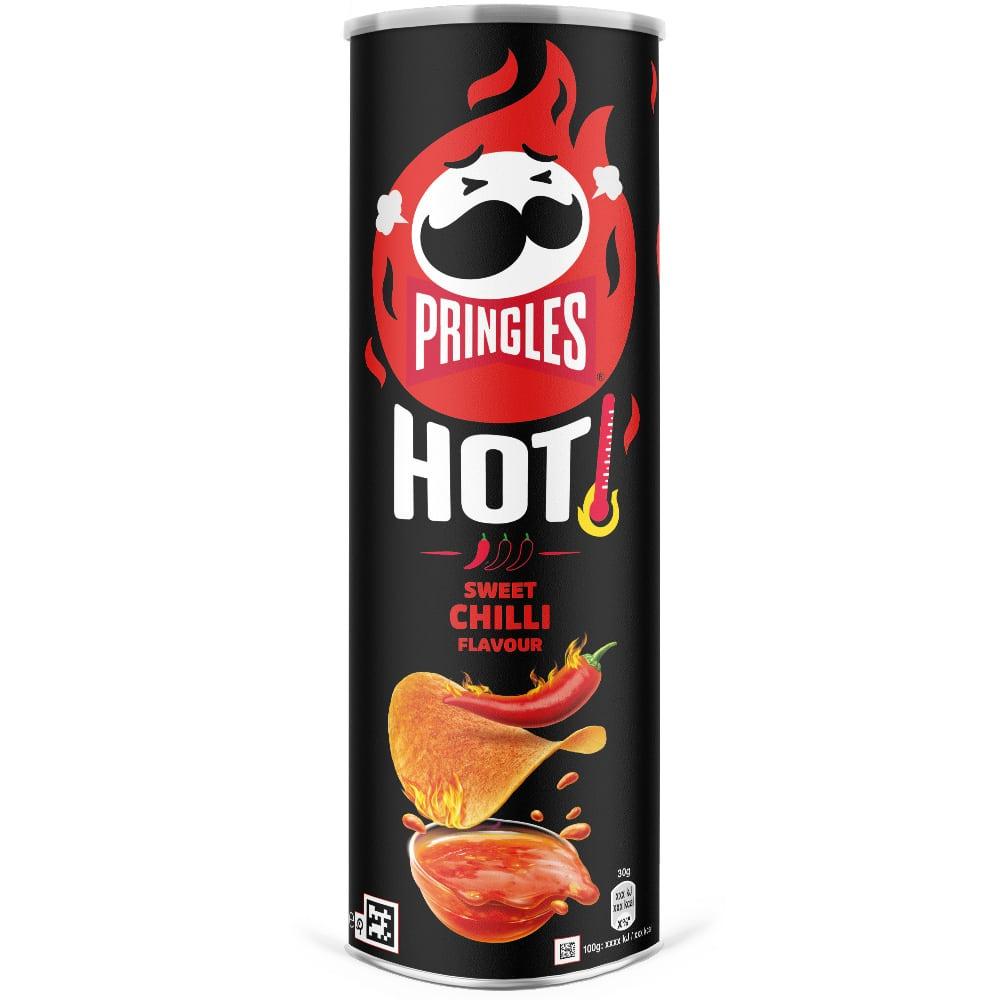 Чипси Pringles Hot зі смаком гострого чилі (Sweet Chilli) 160г