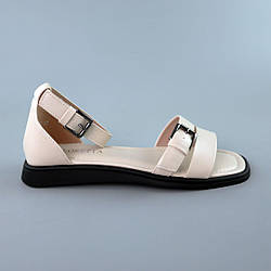 Сандалі жіночі з закритою пятою 588676 Бежеві