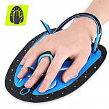 Лопатки для плавання в басейні TSUNAMI Swimming Paddles 2 шт Black/Blue (P-5905973405355), фото 8