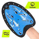 Лопатки для плавання в басейні TSUNAMI Swimming Paddles 2 шт Black/Blue (P-5905973405355), фото 5