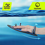 Лопатки для плавання в басейні TSUNAMI Swimming Paddles 2 шт Black/Blue (P-5905973405355), фото 4