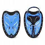 Лопатки для плавання в басейні TSUNAMI Swimming Paddles 2 шт Black/Blue (P-5905973405355), фото 3