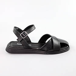 Сандалі жіночі шкіряні 588305 Чорні