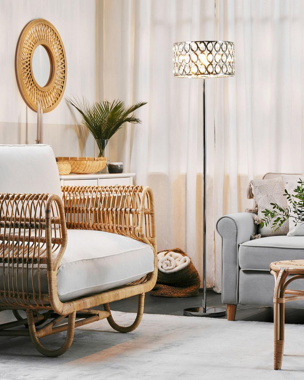 Підлогова лампа TENNA Кристал Сріблястий, фото 1