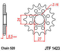 Звезда передняя JT JTF1423.16